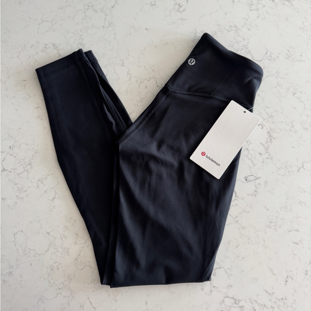 Lululemon Black High-Rise Mesh Panel Leggings